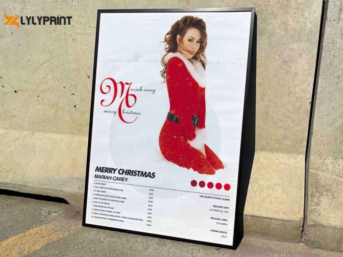 Mariah Carey &Amp;Quot;Merry Christmas&Amp;Quot; Album Cover Poster For Home Room Decor #6 1