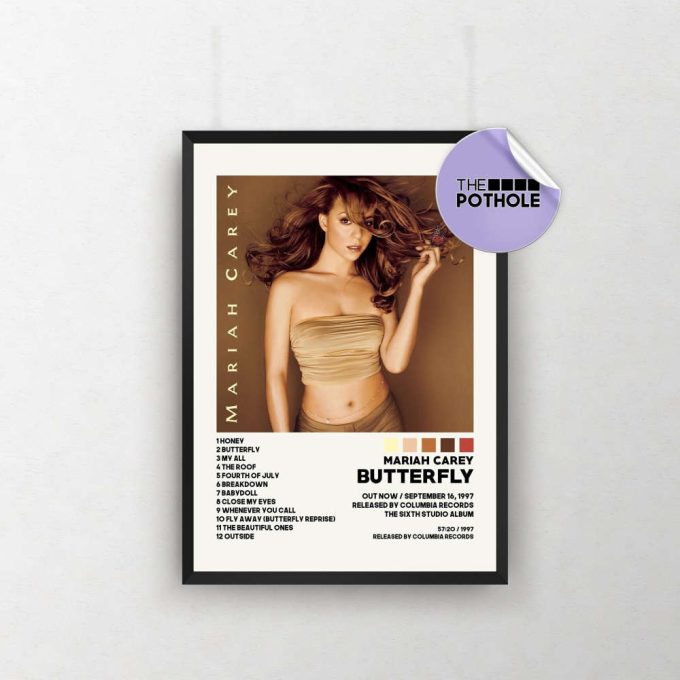 Mariah Carey Posters / Butterfly Poster / Mariah Carey / Album Cover Poster / Poster Print Wall Art / Home Decor / Butterfly 2