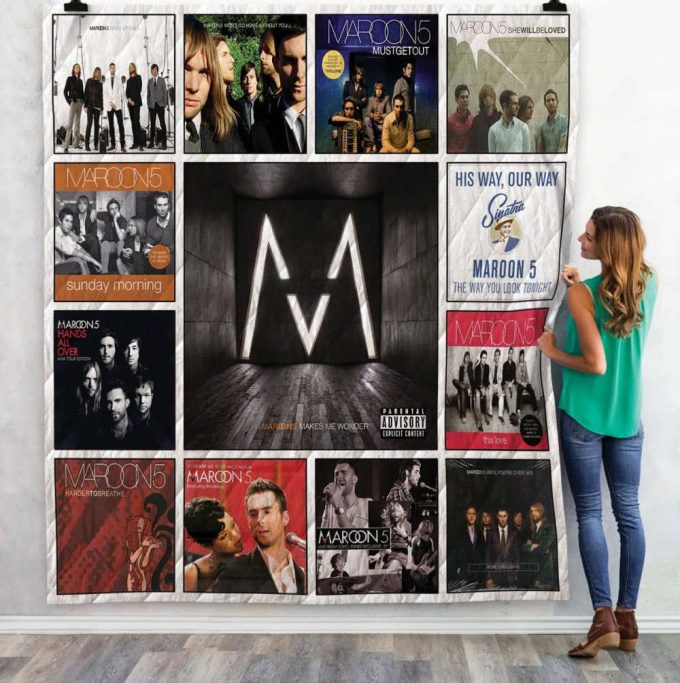 Maroon 5 1 Quilt Blanket For Fans Home Decor Gift 2