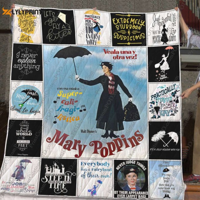 Mary Poppins 3D Customized Quilt Blanket For Fans Home Decor Gift 1