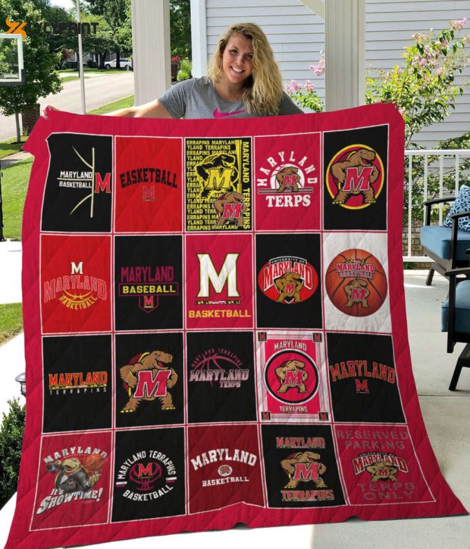 Maryland Terrapins 1 Quilt Blanket For Fans Home Decor Gift 1