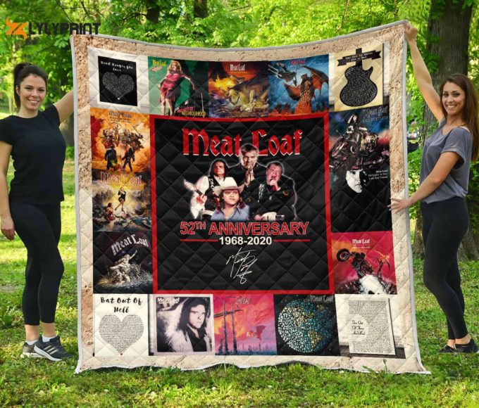 Meat Loaf Anniversary 3D Customized Quilt Blanket For Fans Home Decor Gift 1