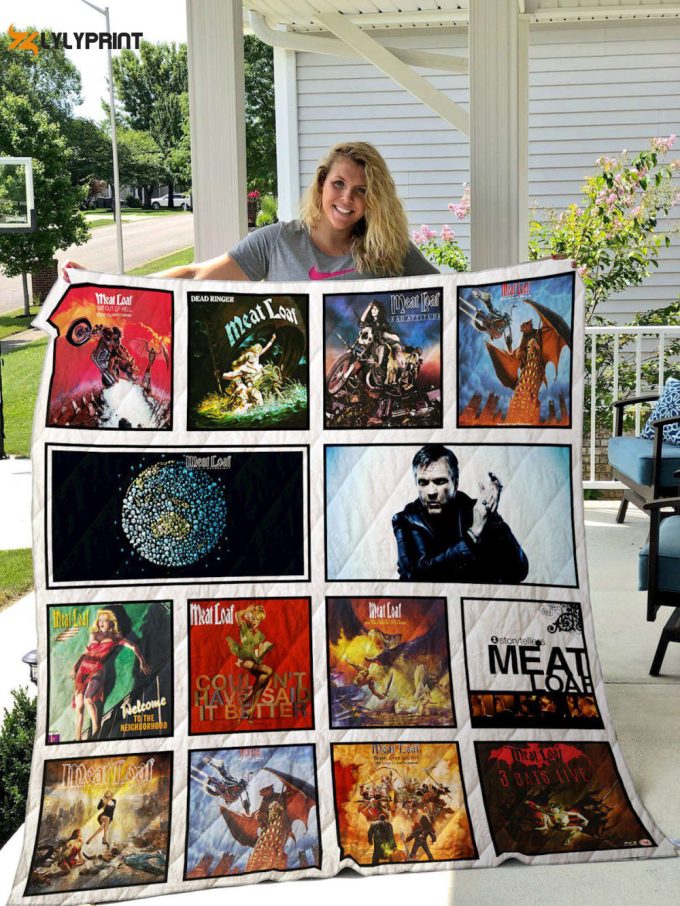 Meat Loaf Quilt Blanket For Fans Home Decor Gift 1