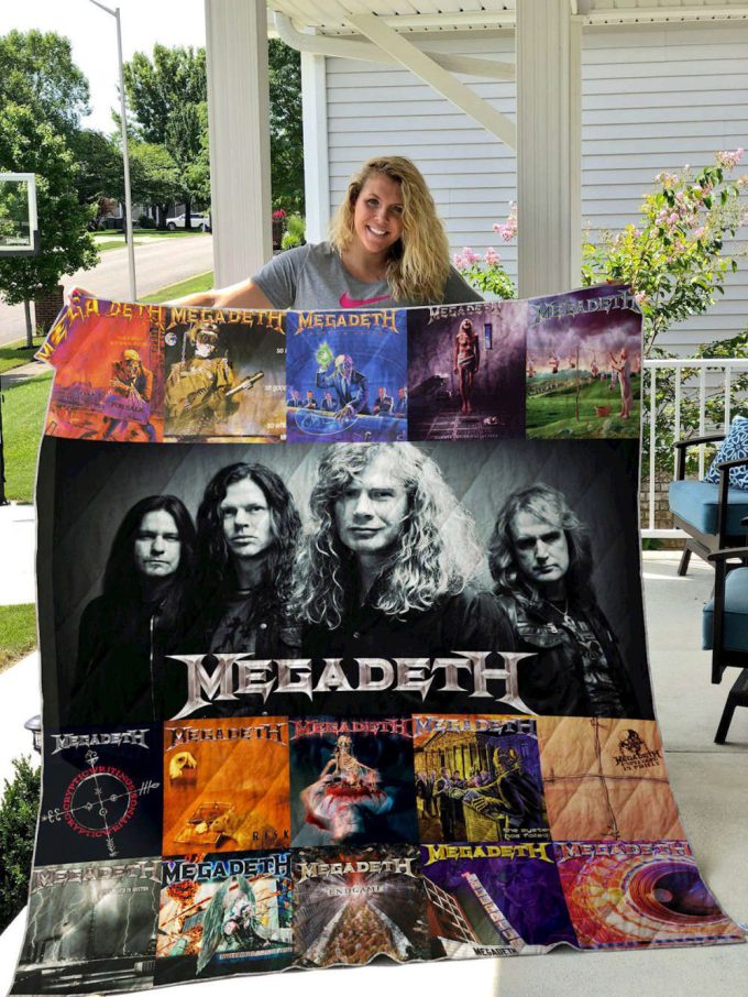 Megadeth 1 Quilt Blanket For Fans Home Decor Gift 3