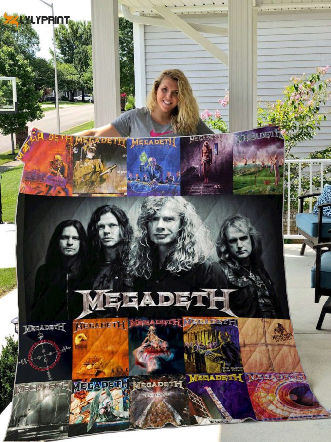 Megadeth 1 Quilt Blanket For Fans Home Decor Gift 1