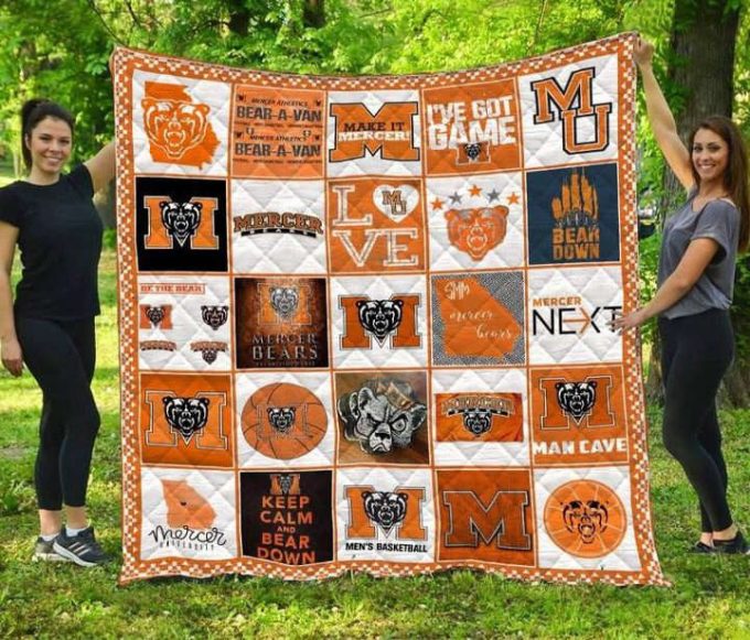 Mercer Bears Quilt Blanket For Fans Home Decor Gift 2