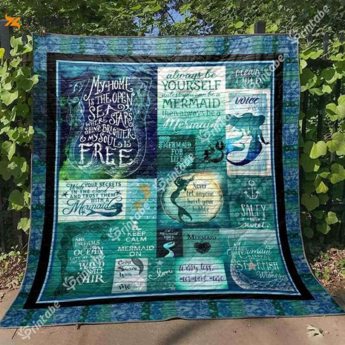 Mermaid 3D Customized Quilt 1