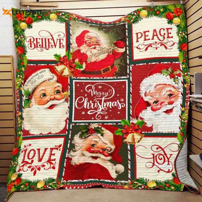 Merry Christmas A Christmas Wish For You 3D Quilt Blanket 1