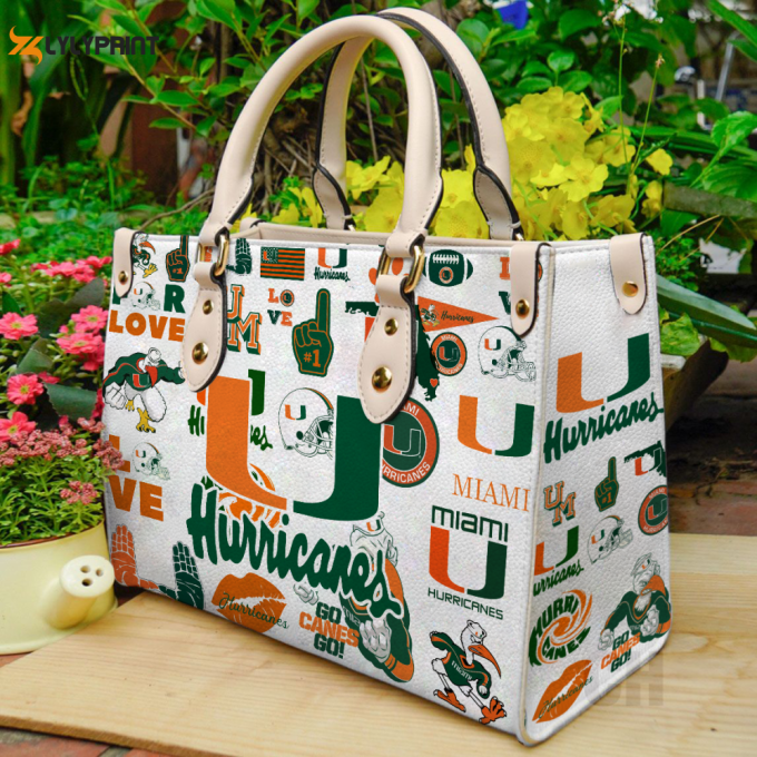 Miami Hurricanes 1 Leather Handbag Gift For Women 1