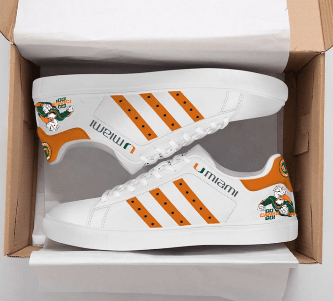 Miami Hurricanes 3 Skate Shoes For Men Women Fans Gift 2