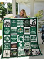 Michigan State Spartans 1 Quilt Blanket For Fans Home Decor Gift