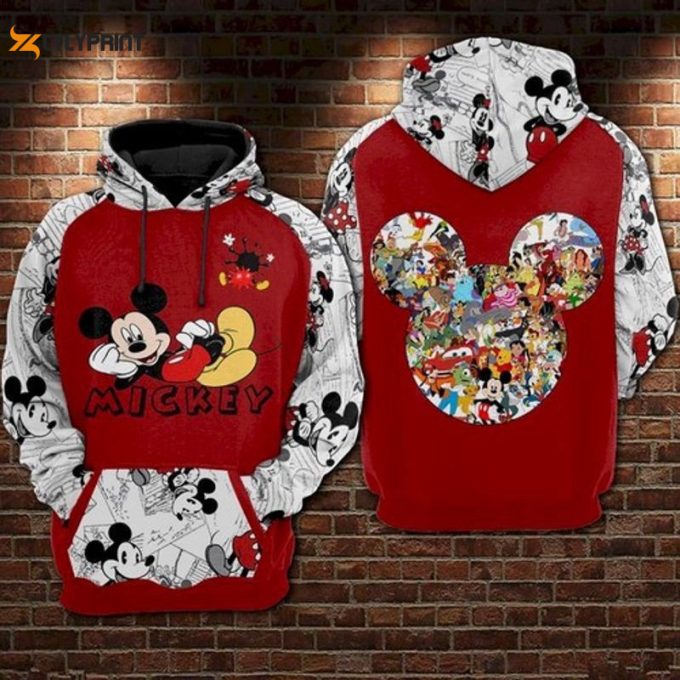 Mickey And Friends Disney 3D Hoodie 1