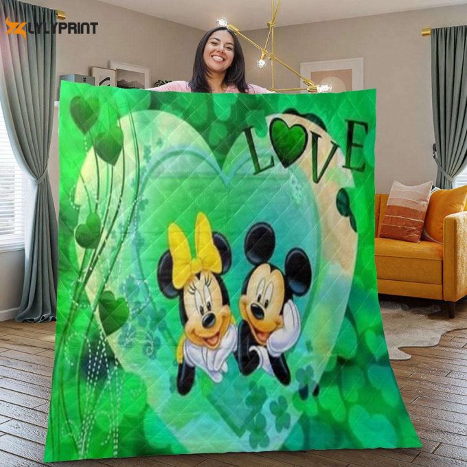 Mickey And Minnie Mouse Disney Fan Gift, Happy St Patrick'S Day Gift, Gift For Home Decor 1