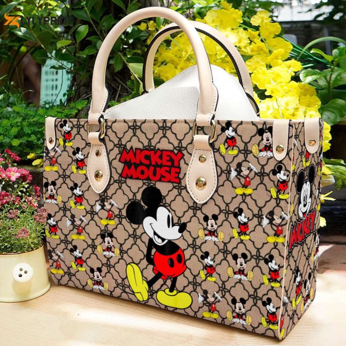 Mickey Mouse Leather Handbag Gift For Women 1