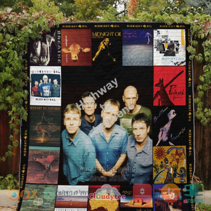 Midnight Oil Quilt Blanket For Fans Home Decor Gift 2