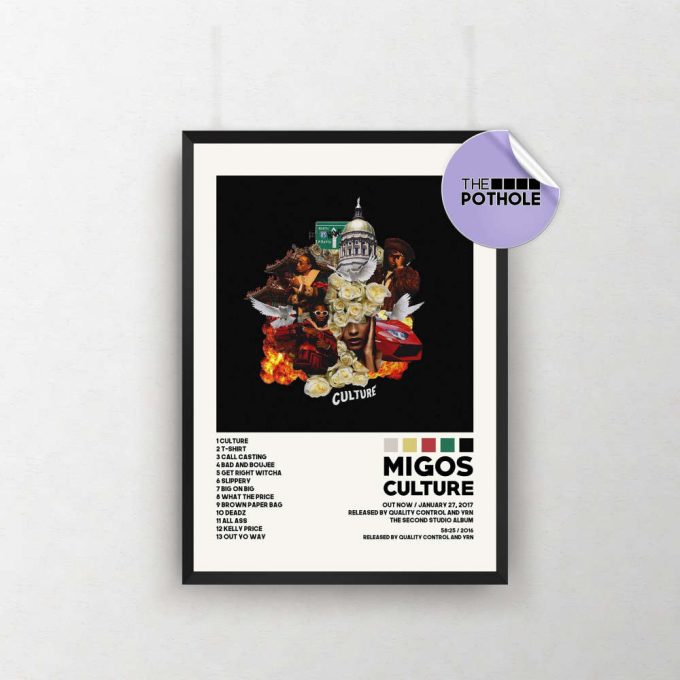Migos Poster / Culture Poster / Album Cover Poster Poster Print Wall Art, Poster, Home Decor, Migos, Culture, Takeoff Poster 2