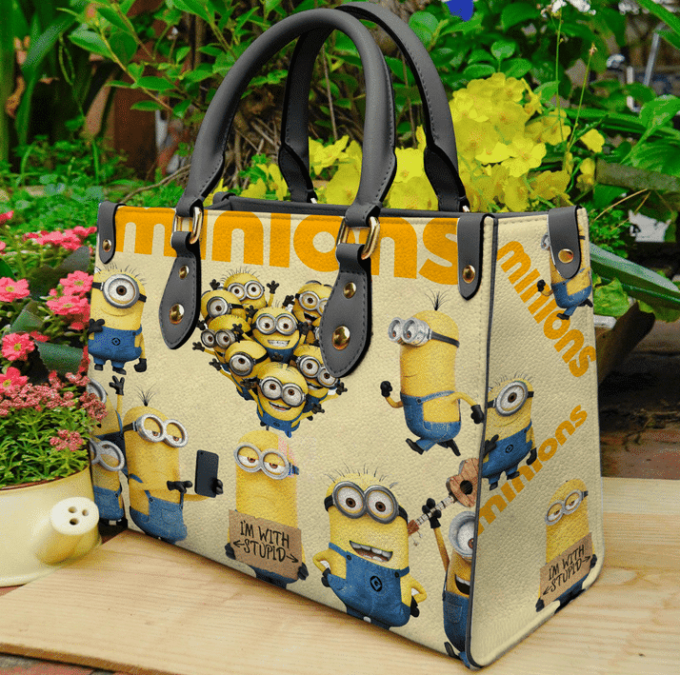 Minions 1 Leather Handbag Gift For Women 2