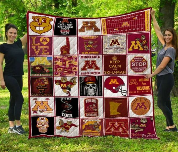 Minnesota Golden Gophers 1 Quilt Blanket For Fans Home Decor Gift 2