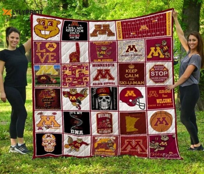 Minnesota Golden Gophers 1 Quilt Blanket For Fans Home Decor Gift 1