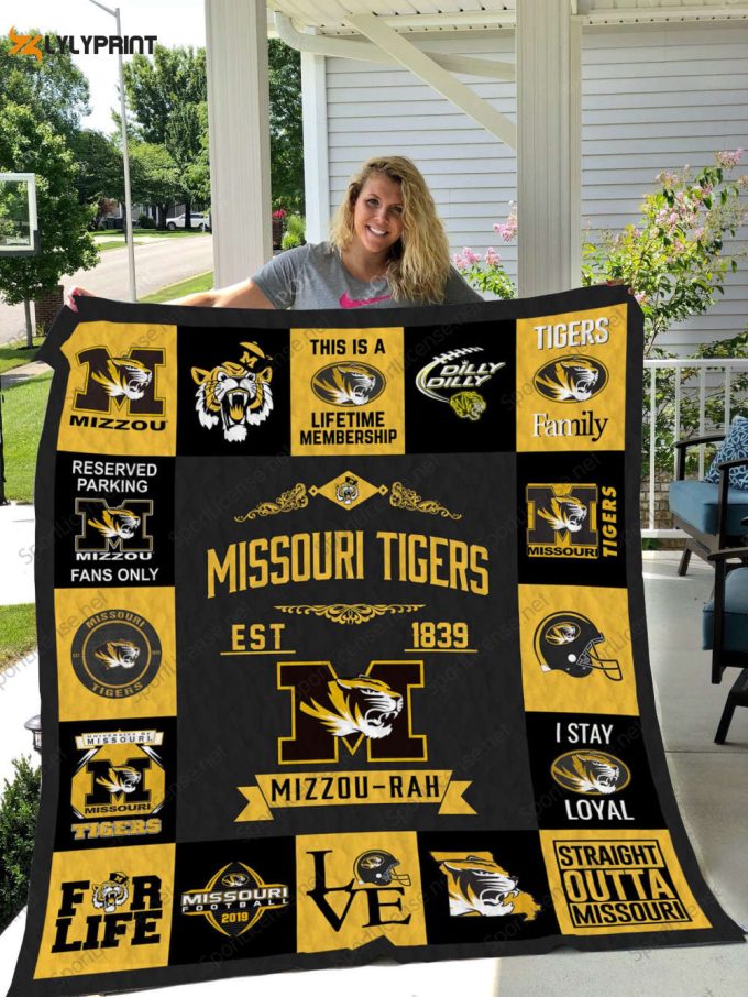 Missouri Tigers 1 Quilt Blanket For Fans Home Decor Gift 1