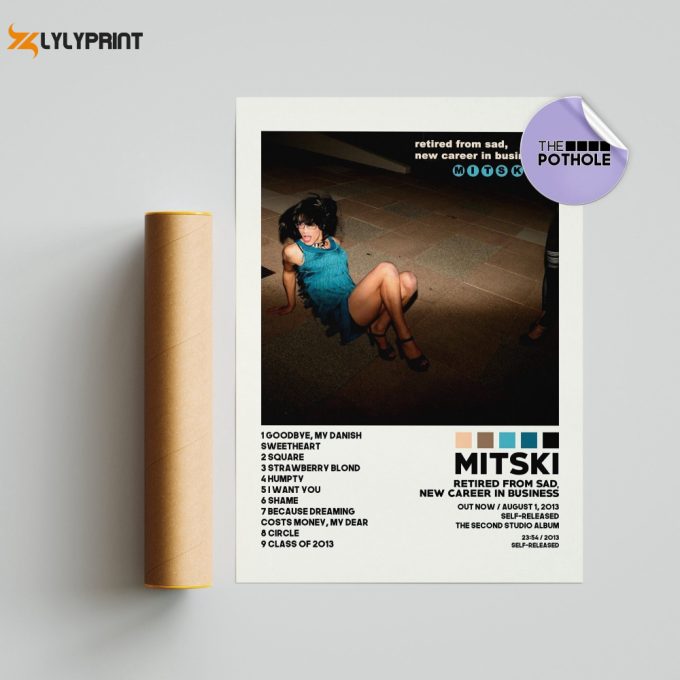 Mitski Posters / Retired From Sad, New Career In Business Poster / Mitski / Album Cover Poster, Poster Print Wall Art, Custom Poster 1