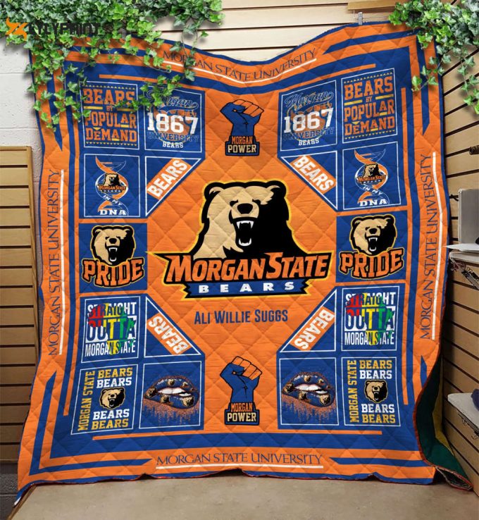 Morgan State Bears 2 Quilt Blanket For Fans Home Decor Gift 1