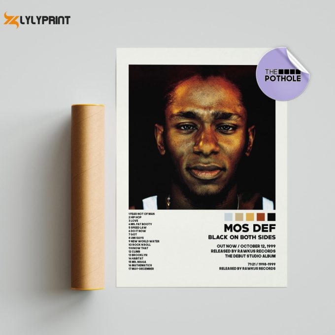 Mos Def Posters / Black On Both Sides Poster / Mos Def, Black On Both Sides / Album Cover Poster / Tracklist Poster, Custom Poster 1