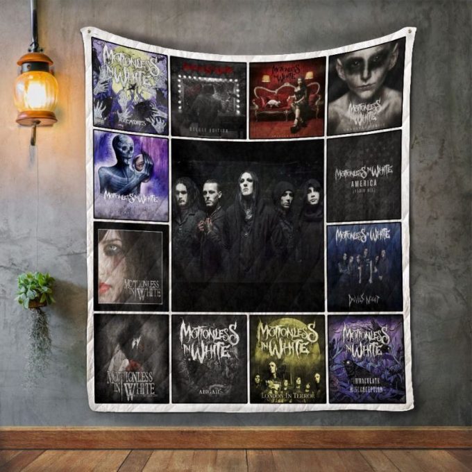 Motionless In White Quilt Blanket For Fans Home Decor Gift 2