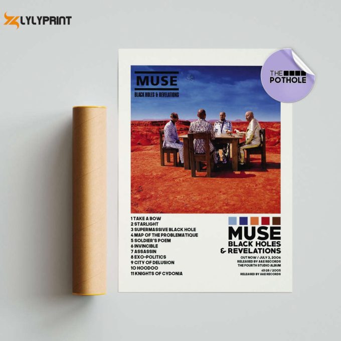 Muse Posters / Black Holes &Amp;Amp; Revelations Poster / Muse, Album Cover Poster, Poster Print Wall Art, Custom Poster, Home Decor 1