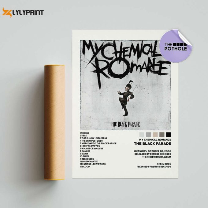 My Chemical Romance Posters / The Black Parade Poster, Tracklist Album Cover Poster, Print Wall Art, My Chemical Romance, The Black Parade 1