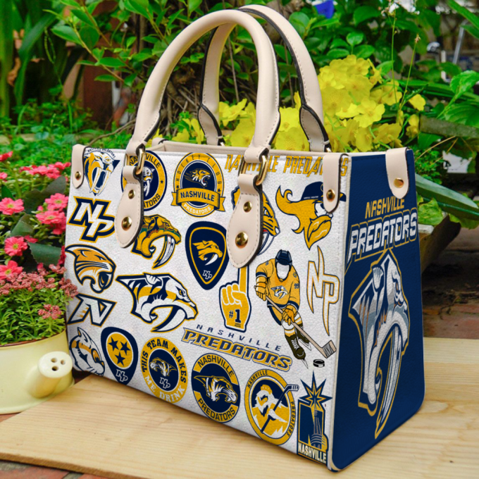 Nashville Predators Leather Handbag Gift For Women Gift 2