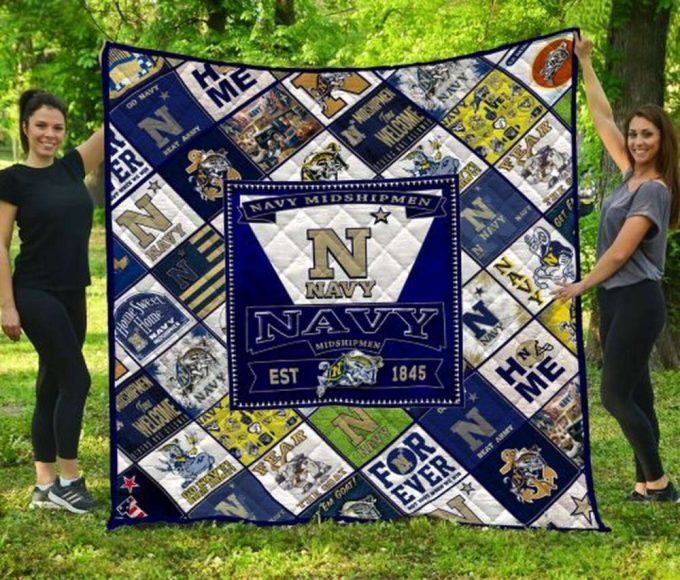 Navy Midshipmen 1 Quilt Blanket For Fans Home Decor Gift 3
