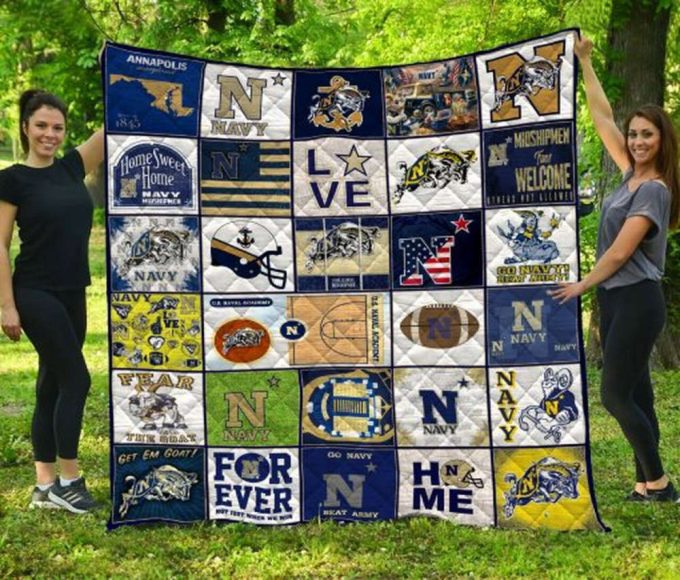 Navy Midshipmen 4 Quilt Blanket For Fans Home Decor Gift 2