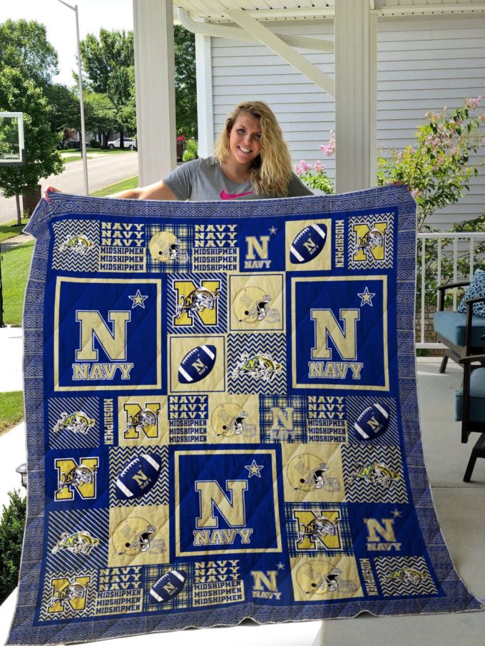 Navy Midshipmen 5 Quilt Blanket For Fans Home Decor Gift 2