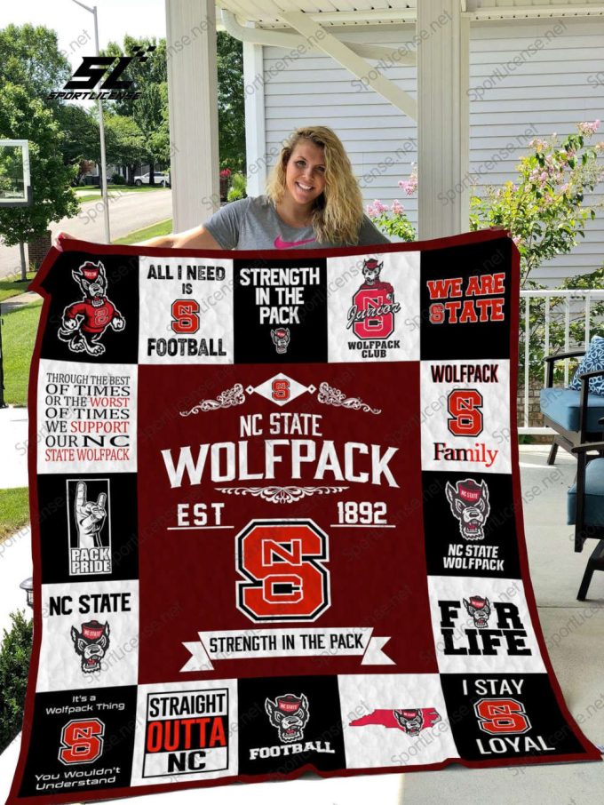 Nc State Wolfpack 1 Quilt Blanket For Fans Home Decor Gift 2