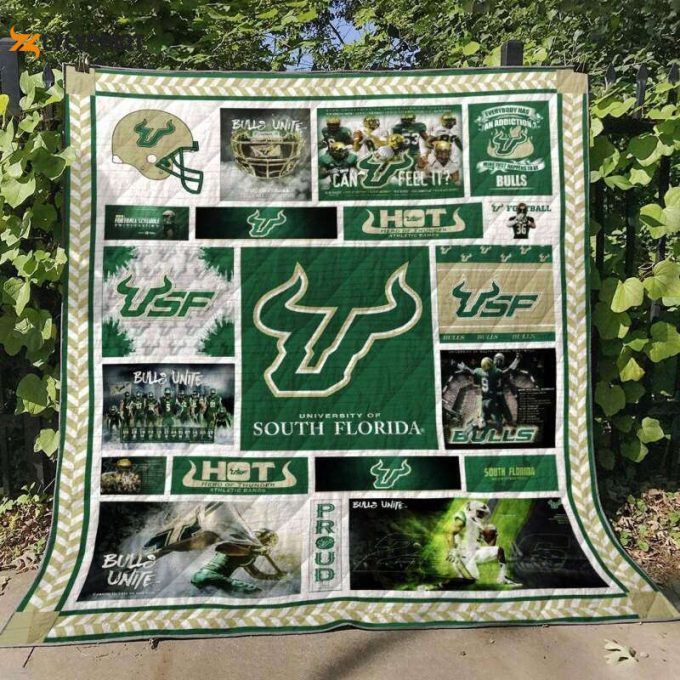 Ncaa South Florida Bulls 3D Customized Personalized 3D Customized Quilt Blanket For Fans Home Decor Gift 1