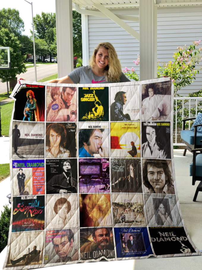 Neil Diamond Quilt Blanket For Fans Home Decor Gift 2