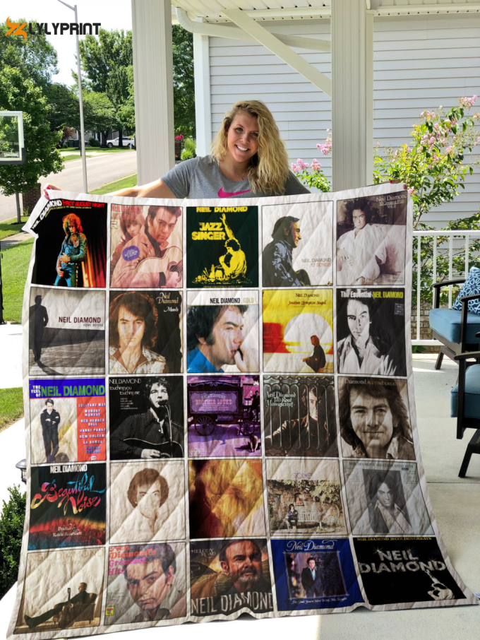 Neil Diamond Quilt Blanket For Fans Home Decor Gift 1