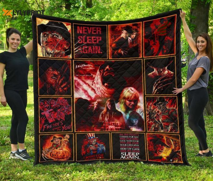 Never Sleep Again Nightmare Quilt Blanket For Fans Home Decor Gift 1