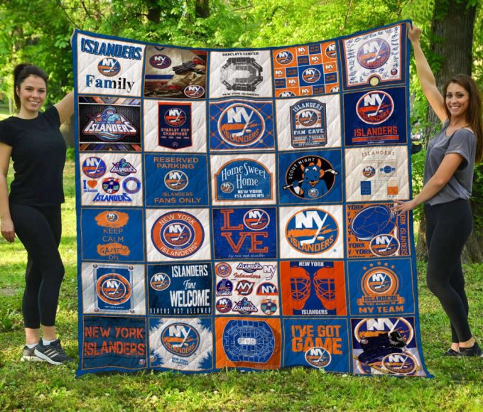 New York Islanders 1 Quilt Blanket For Fans Home Decor Gift 3