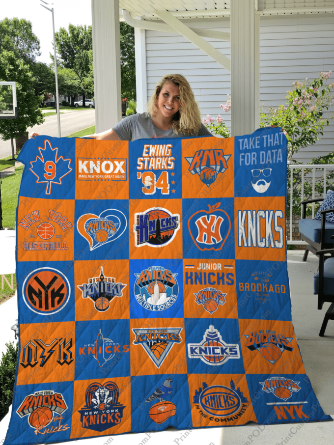 New York Knicks 1 Quilt Blanket For Fans Home Decor Gift 2