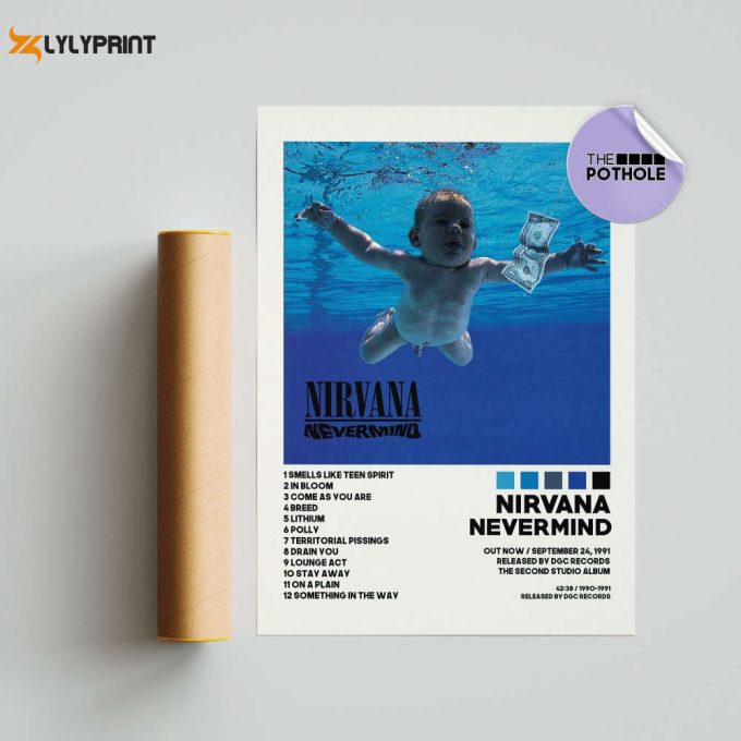 Nirvana Posters / Nevermind Poster / Nirvana, Nevermind, Album Cover Poster, Poster Print Wall Art, Custom Poster, Home Decor 1
