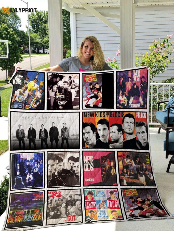 Nkotb Quilt Blanket For Fans Home Decor Gift 1