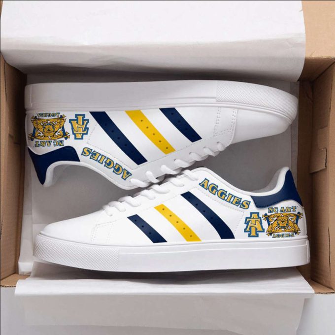 North Carolina A&Amp;T Aggies 1 Skate Shoes For Men And Women Fans Gift