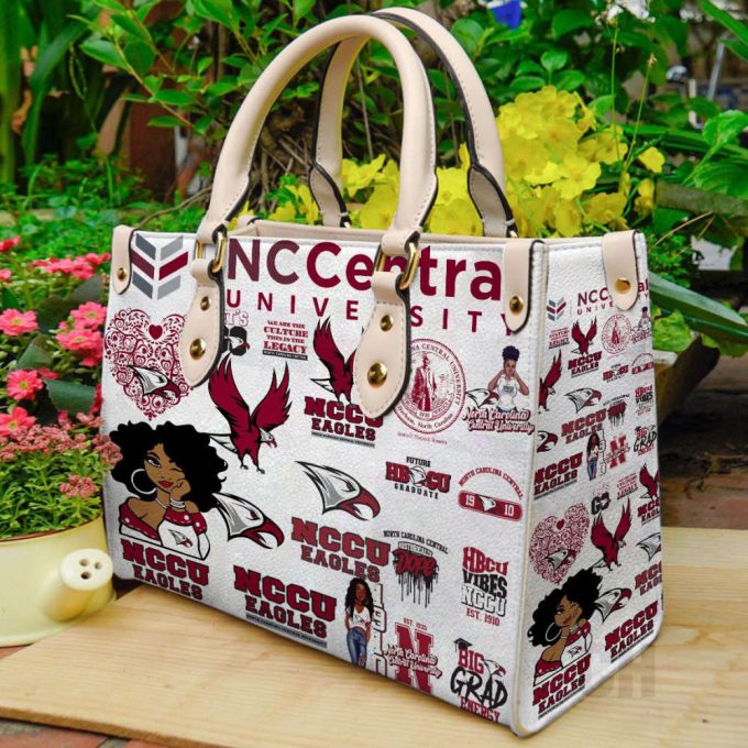 North Carolina Central Leather Handbag Gift For Women 3