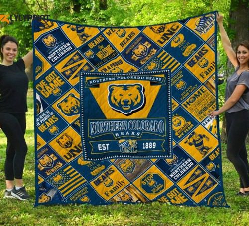 Northern Colorado Bears Quilt Blanket For Fans Home Decor Gift