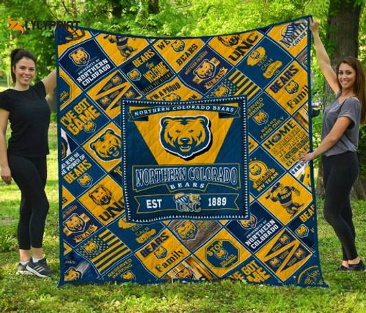 Northern Colorado Bears Quilt Blanket For Fans Home Decor Gift Northern Colorado Bears Quilt Blanket For Fans Home Decor Gift