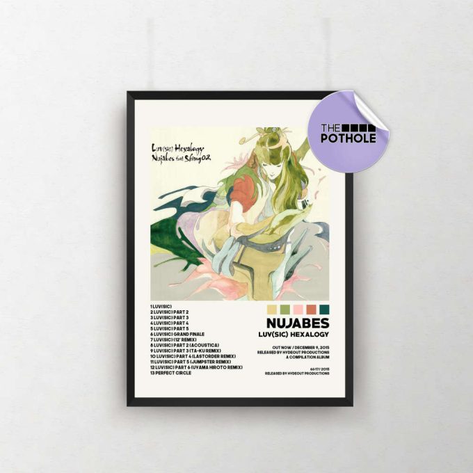 Nujabes Posters / Luv(Sic) Hexalogy Poster / Album Cover Poster, Poster Print Wall Art, Custom Poster, Home Decor, Nujabes 2