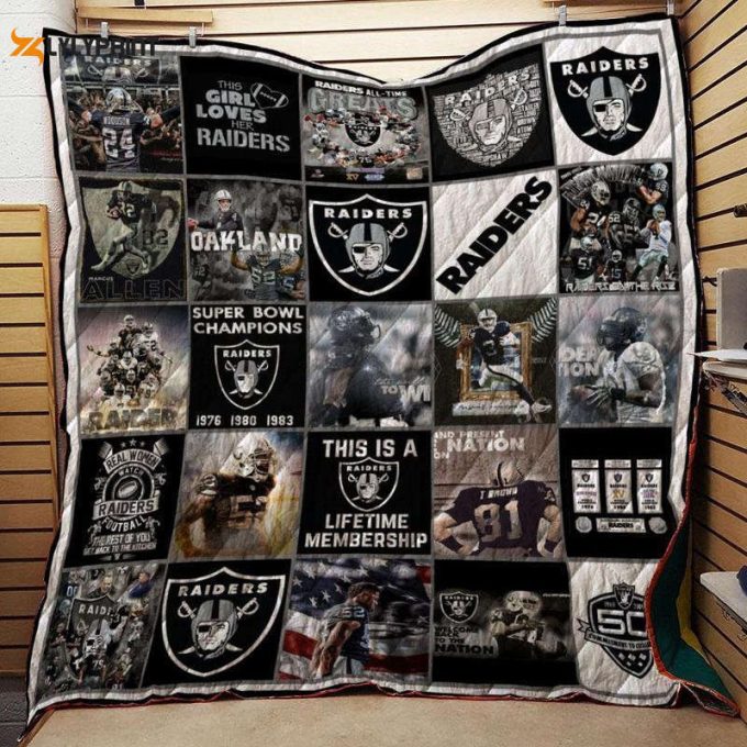 Oaaiders Customize Quilt Blanket For Fans Home Decor Gift 1