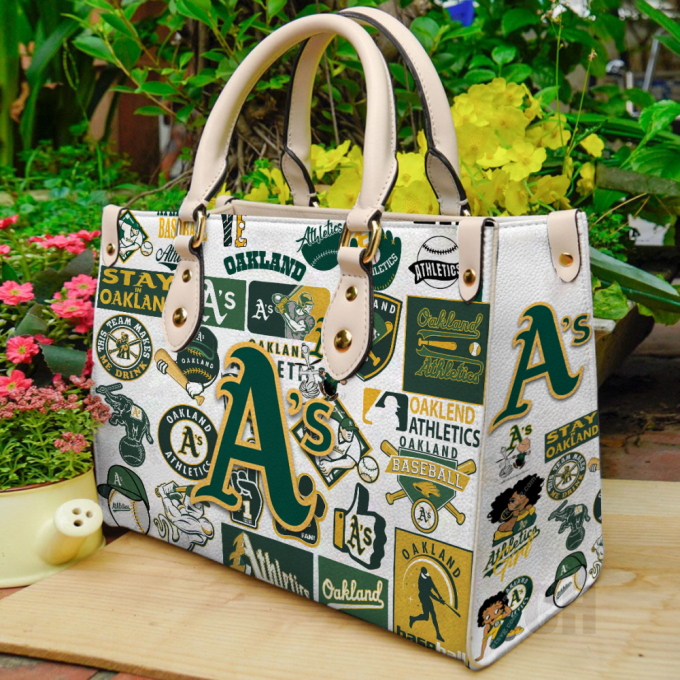 Oakland Athletics Leather Handbag Gift For Women 2